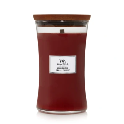 Afbeelding van WoodWick Geurkaars Large Cinnamon Chai 18 cm / ø 10