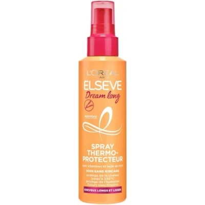 Image de l’oréalparis Spray Thermoprotecteur pour Cheveux Longs Lisses et Protégés contre la Chaleur Huile de Ricin Elseve Dream Long 150 ml