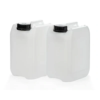 Afbeelding van Octopus 2 x 5 liter lege jerrycan van HDPE met DIN 51 mm sluiting en UN goedkeuring waterjerrycan geschikt voor levensmiddelen
