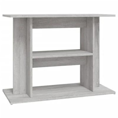 Afbeelding van vidaXL Aquariumstandaard 80x35x60 cm bewerkt hout grijs sonoma