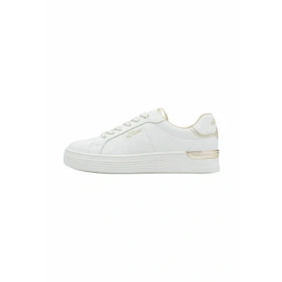 Afbeelding van s.Oliver Baskets basses pour femme Blanc Taille 38 EU, Blanc., EU