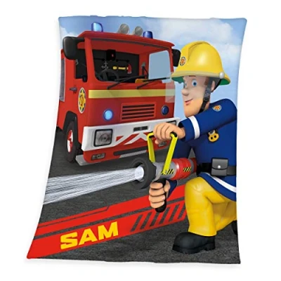Afbeelding van Herding Brandweerman Sam deken, polyester, meerkleurig, 130 x 160 cm