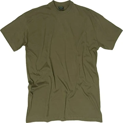 Afbeelding van Mil Tec T shirt met korte mouwen, klassieke militaire stijl, 6 kleuren om uit te kiezen, heren shirt, Zwart