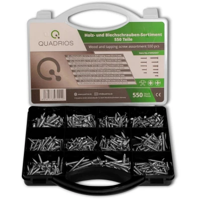 Afbeelding van Quadrios 2109SA047 Plaatschroeven assortiment 550 stuk(s)