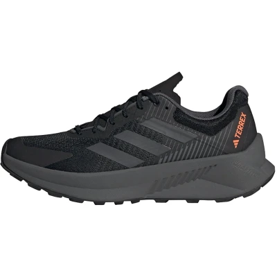 Afbeelding van Adidas Terrex Trail hardloopschoenen Core black grey six impact orange, Heren, Maat: 40 2/3, orange