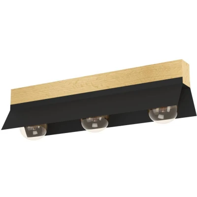 Afbeelding van EGLO Tarrafo Plafondlamp E27 64 cm Zwart/Bruin