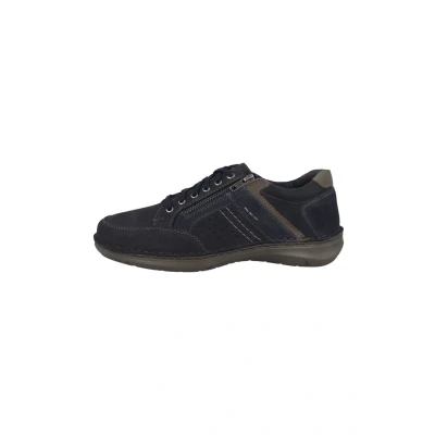 Afbeelding van Josef Seibel NEW Anvers Sportieve veterschoenen, Heren, Maat: 44, Blau dunkelblau kombi Leer