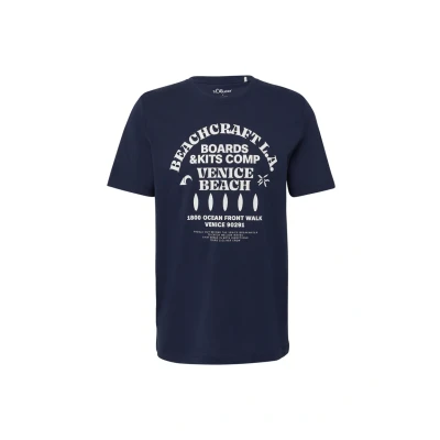 Afbeelding van s.Oliver Heren t shirt Maat S Mannen 58D1 BLUE