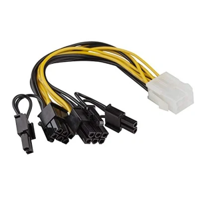 Afbeelding van adaptare 36052 Voedingsadapter voor 6 pins vrouwelijk naar 2 x + pin PCI e grafische kaart