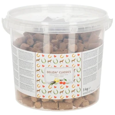 Afbeelding van Kerbl Delizia Beloningsbrok Vanille Kers 3kg