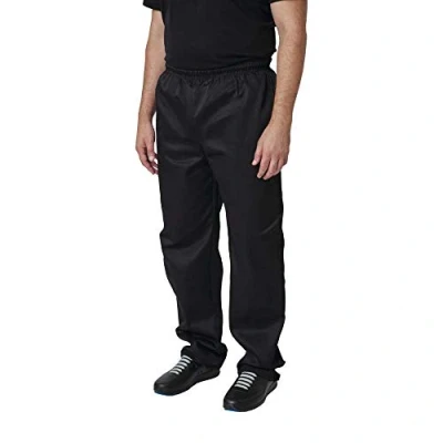 Afbeelding van Whites Vegas Unisex Koksbroek Zwart Chefs Clothing A582 3XL Horeca &amp; Professioneel