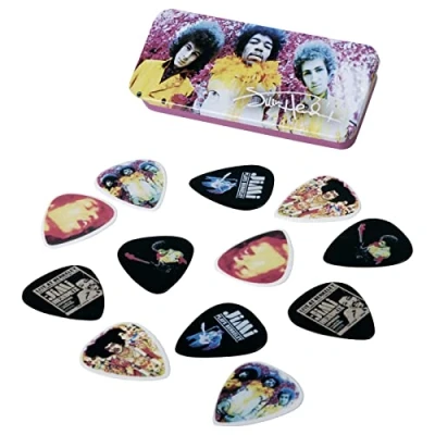 Afbeelding van Jim Dunlop Jimi Hendrix Are You Experienced? opbergblikje met plectrums medium
