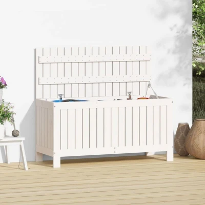 Afbeelding van Tuinbox 115X49X60 cm Massief grenenhout Honingbruin 108 x 42.5 54 / Wit