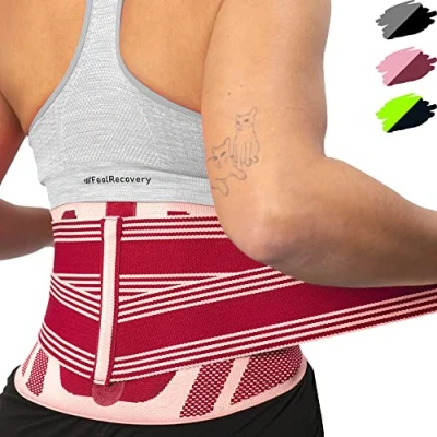 Afbeelding van Lendengordel, ondersteuning voor dames en heren, rugondersteuning werk, sport krachttraining, heupgordel, ischias, hernia, lumbago, scoliose verlichting van rugpijn