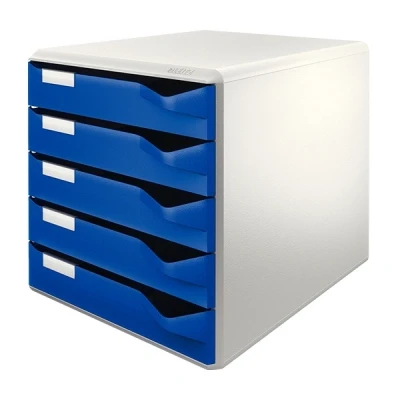 Image de LEITZ Module de classement PS, 5 tiroirs, gris clair/bleu