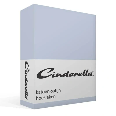 Afbeelding van Cinderella Sundays Hoeslaken Tot 25 cm matrashoogte Satijn 90x200 Lichtblauw