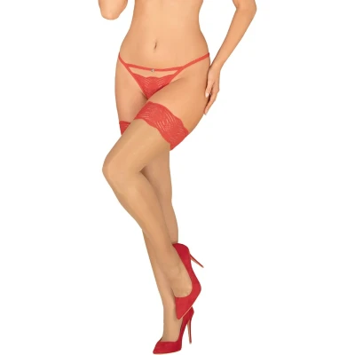 Afbeelding van Obsessive Mellania Kousen Rood