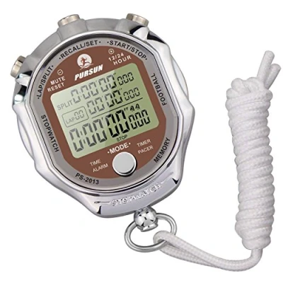 Afbeelding van Laopao Stopwatch, 1/1000 seconden kalender en 200 stuks herinneringen, outdoor chronograaf elektronische timer waterdicht voor basketbal voetbal honkbal sport
