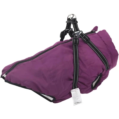 Afbeelding van vidaXL Hondenjas met harnas waterdicht reflecterend paars 3XL