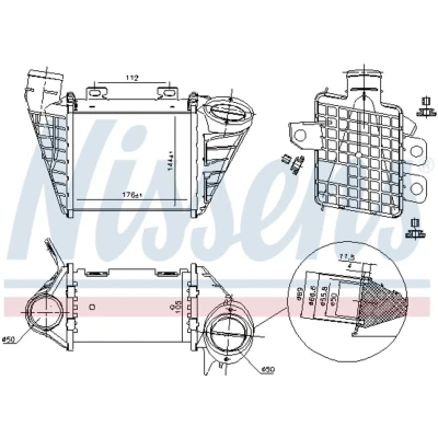 Afbeelding van Nissens Interkoeler 96795