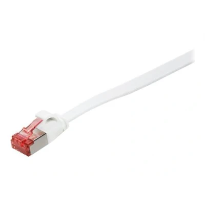 Image de LogiLink SlimLine Cordon de raccordement RJ 45 (M) pour 5 m U/FTP PiMF CAT 6 moulé sans crochet plat blanc