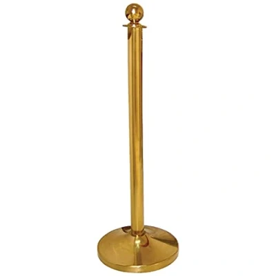 Afbeelding van Bolero messing afzetpaal met bolle knop