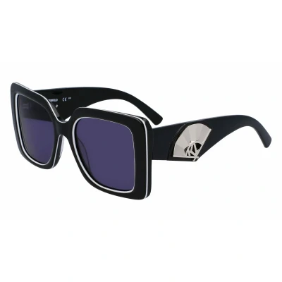 Afbeelding van KARL Lagerfeld Zonnebril, Dames, Maat: One Size, Black white