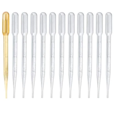 Afbeelding van 200 stuks pipetten, pipetten van kunststof, 3 ml, transparante transferpipetten voor laboratorium, klaslokaal, ervaring