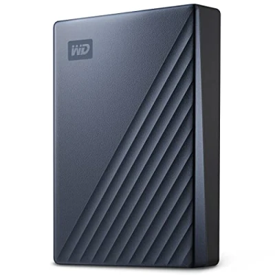 Image de WD My Passport Ultra WDBC3C0020BBL Disque dur chiffré 2 To externe (portable) USB 3.0 (USB C connecteur) AES 256 bits bleu