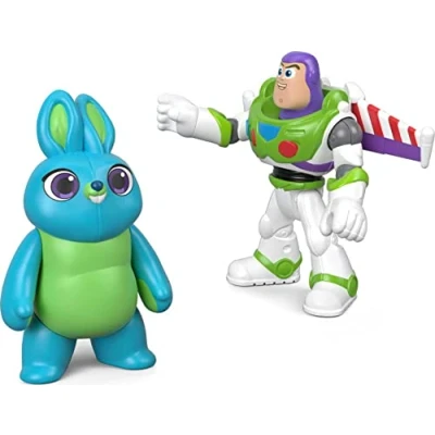 Afbeelding van Imaginext Disney Pixar Toy Story 4, Bunny en Buzz Lightyear figuren, speelgoed voor kinderen vanaf 3 jaar, GBG91