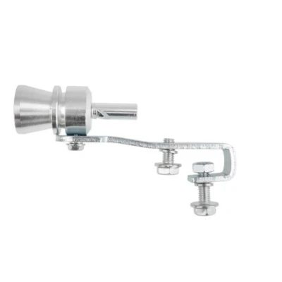 Afbeelding van AMiO Universeel Turbofluitje Uitlaatpijp Zilver [Uitlaatfluitje Exhaust Whistle]