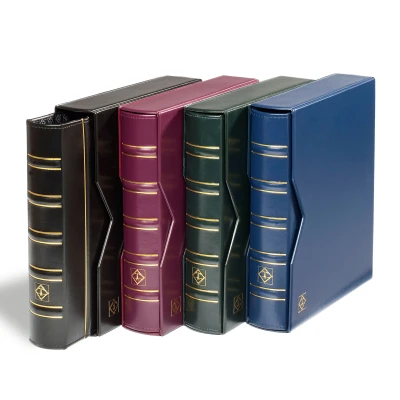 Afbeelding van Leuchtturm Leuchtturm, Optima Classic, Album (4 rings) incl. 10 bladen, cassette Blauw afm: 250x280x65 mm. per st.
