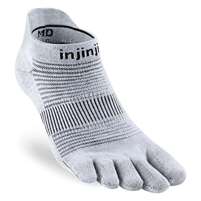 Afbeelding van Injinji Run Lightweight No Show Coolmax Grijs 44 47