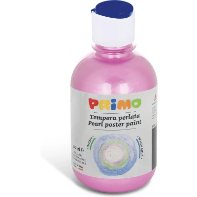 Afbeelding van Primo kant en klare PEARLESCENT plakkaatverf, flacon 300 ml met doorstroomdop roze
