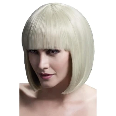 Afbeelding van Smiffys Elise Collection Fever, blond, vierkant, glad, met franjes, 33 cm