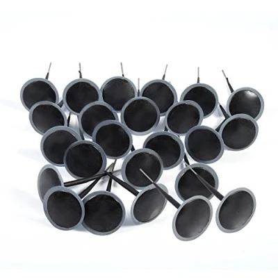 Afbeelding van Qiilu QL00886 24 stuks Auto Tubeless Puck Bedrade Reparatie 6 mm Paddestoel Patch