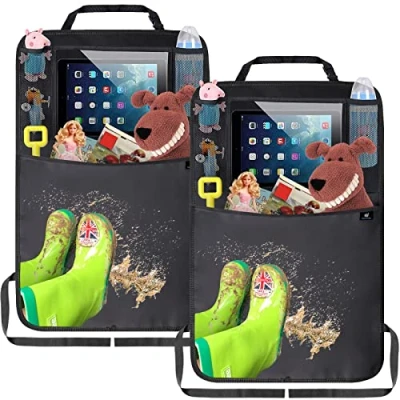 Afbeelding van Termichy Auto rugleuningbeschermer, achterbankbeschermer, kick mattenbescherming voor autostoel, waterdicht 2 stuks.