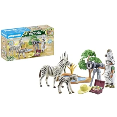 Image de Playmobil Wiltopia 71295 Photographe avec déguisement et zèbres