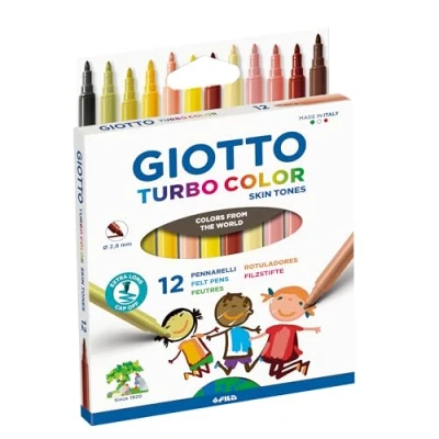 Afbeelding van Viltstift Giotto Turbo Color skin tones 12st
