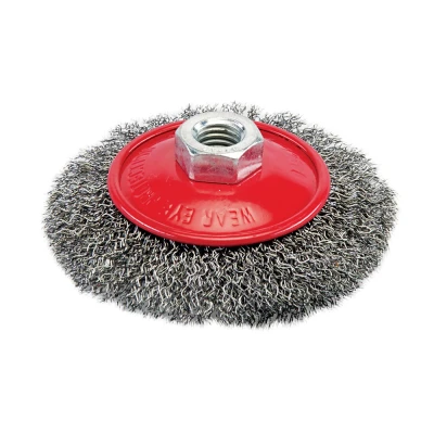 Afbeelding van Silverline Staalborstel met gegolfd staaldraad 100 mm