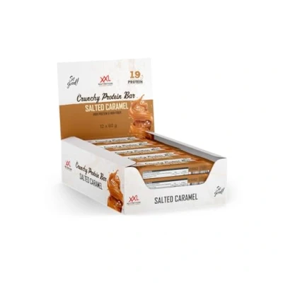 Afbeelding van XXL Nutrition Crunchy Protein Bar Eiwitreep, Proteïne Reep, Fitness Snack 12 Pack Salted Caramel