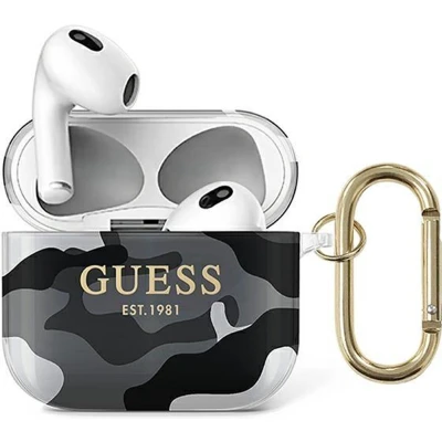 Afbeelding van Guess GUA3UCAMG AirPods 3 cover zwart/zwart Camo Collection