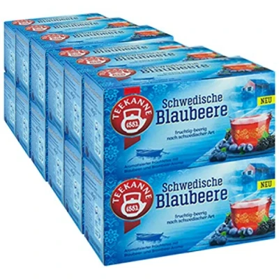 Afbeelding van Teekanne Schwedische blauwe beer, verpakking van 3, 3 x 20 theezakjes, (3 45 g)