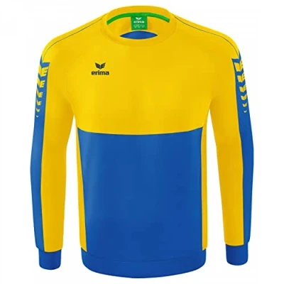 Afbeelding van Erima Six Wings sweatshirt new royal/geel