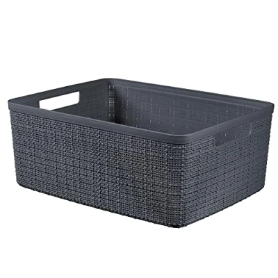 Afbeelding van Curver Opbergmand Jute Look 12L Antraciet