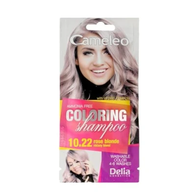 Afbeelding van Cameleo Gekleurde Shampoo Roze blond Snelle en eenvoudige kleurverfrissing Zonder ammoniak oxidatiemiddelen in zakje 40 ml