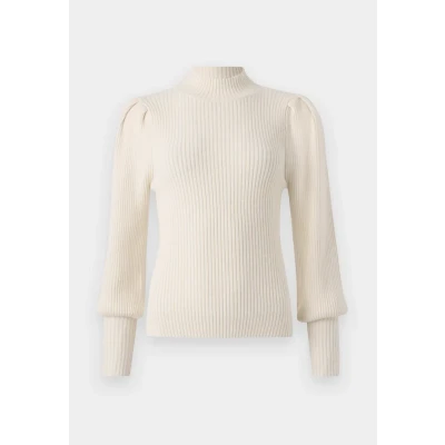 Afbeelding van ONLY Onlkatia Highneck Trui, Dames, Maat: XS, Off white
