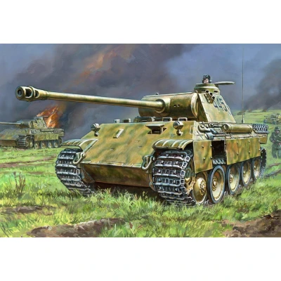 Afbeelding van Zvezda Pz.kpfw.v Panther Ausf.a (Zve6196) modelbouwsets, hobbybouwspeelgoed voor kinderen, modelverf en accessoires