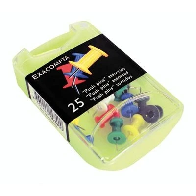 Image de Epingles Exacompta Papic Boîte de 25 Diam.10mm Coloris assortis