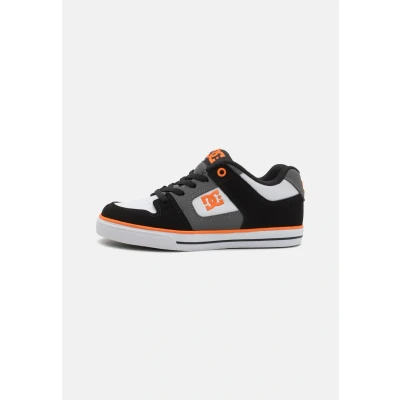 Afbeelding van DC Shoes PURE Elastic SHOE Unisex Skateschoenen voor kinderen, Maat: 31, Grey/black/white Leer